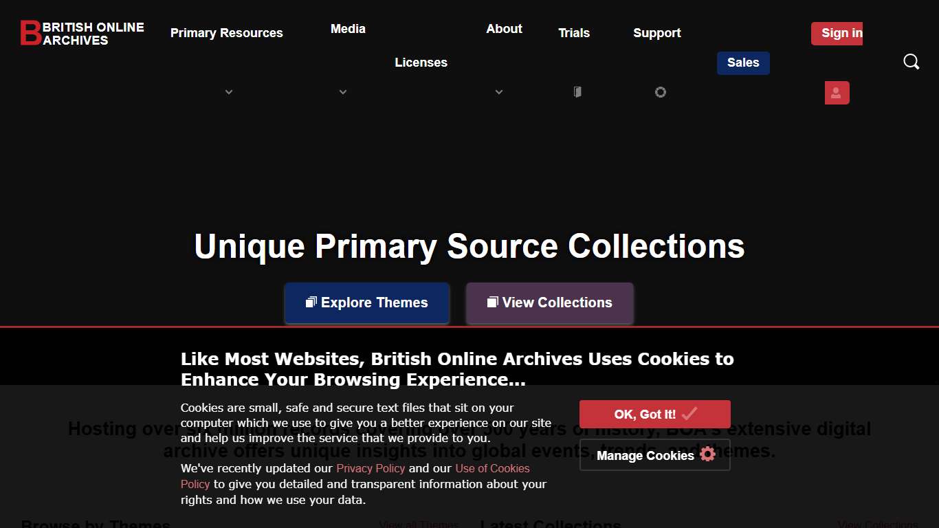 British Online Archives—Unique Primary Source Collections